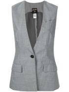 Jean Paul Gaultier Vintage Deep Neck Waistcoat - Grey