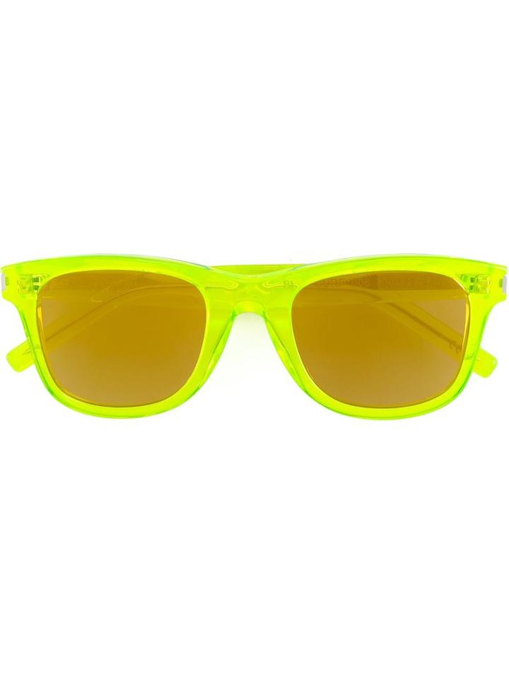 Saint Laurent 51 Surf Wayfarer Sunglasses, Men's, Yellow/orange, Acetate