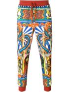 Dolce & Gabbana Chinese Print Trousers, Men's, Size: 50, Cotton