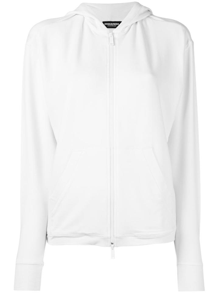Dsquared2 - Logo Hem Hoodie - Women - Spandex/elastane/viscose - S, White, Spandex/elastane/viscose