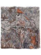 Faliero Sarti Patterned Scarf, Women's, Grey, Polyamide/cashmere/virgin Wool