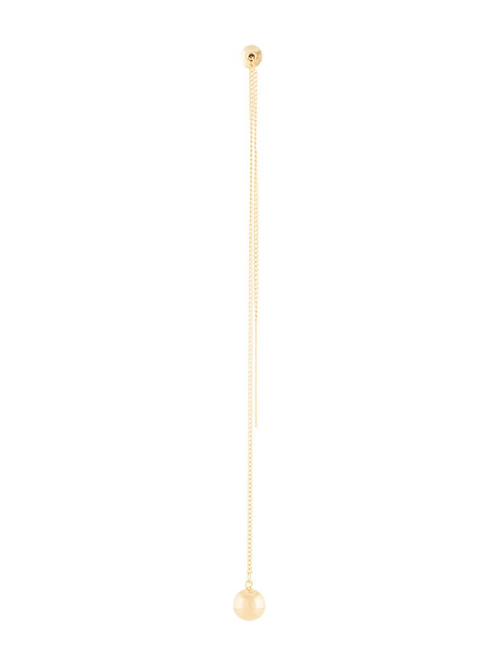Toga Ball Chain Drop Earring - Metallic