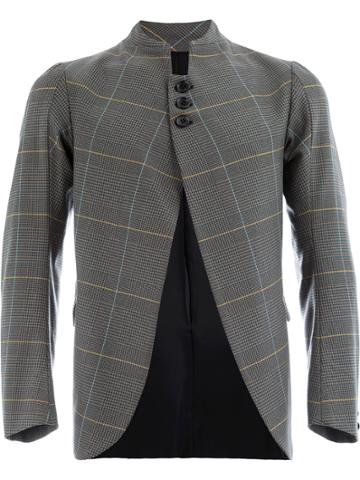 Christopher Nemeth Checked Jacket - Grey