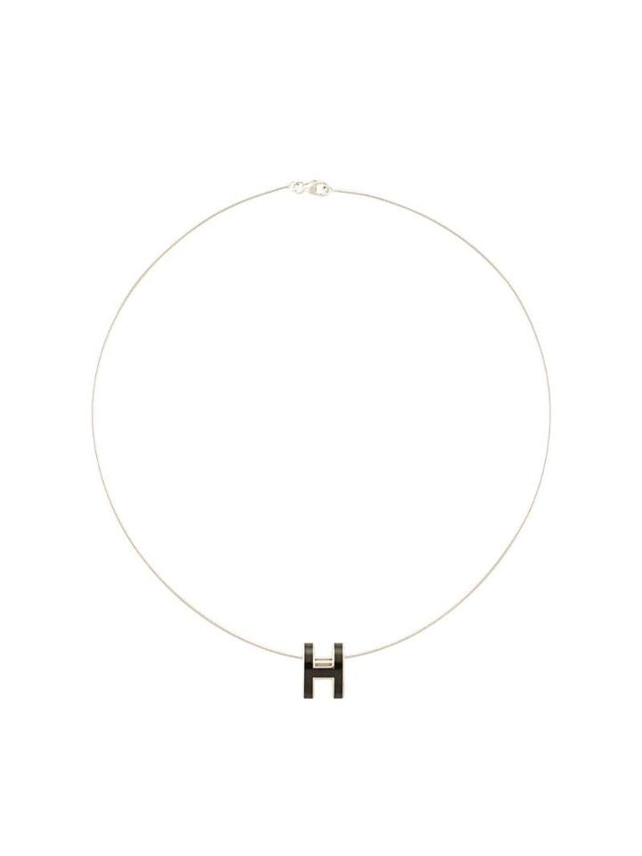 Hermès Pre-owned H Logo Necklace - Silver