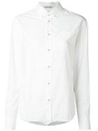 Tomas Maier Button Down Shirt, Women's, Size: 4, White, Cotton