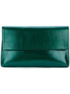 Christian Wijnants Large Foldover Clutch - Green