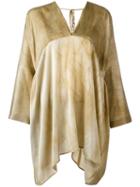 Uma Wang Draped Tunic, Women's, Size: Medium, Nude/neutrals, Silk/spandex/elastane