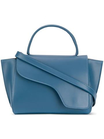 Atp Atelier Foldover Top Tote - Blue
