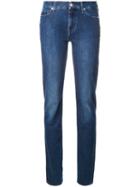 7 For All Mankind Straight Jeans, Women's, Size: 28, Blue, Cotton/polyester/spandex/elastane
