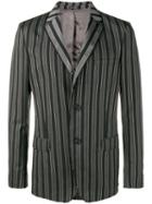 Alexander Mcqueen - Striped Blazer - Men - Cupro/viscose/wool - 54, Grey, Cupro/viscose/wool