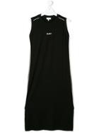 Dkny Kids Logo Printed Dress - Black