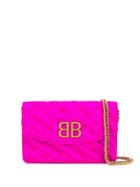 Balenciaga Bb Chain Wallet - Pink
