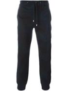 Etro Paisley Print Track Pants, Men's, Size: Small, Black, Cotton/polyamide