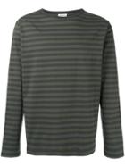 Dries Van Noten Striped Longsleeved T-shirt, Men's, Size: Small, Green, Cotton