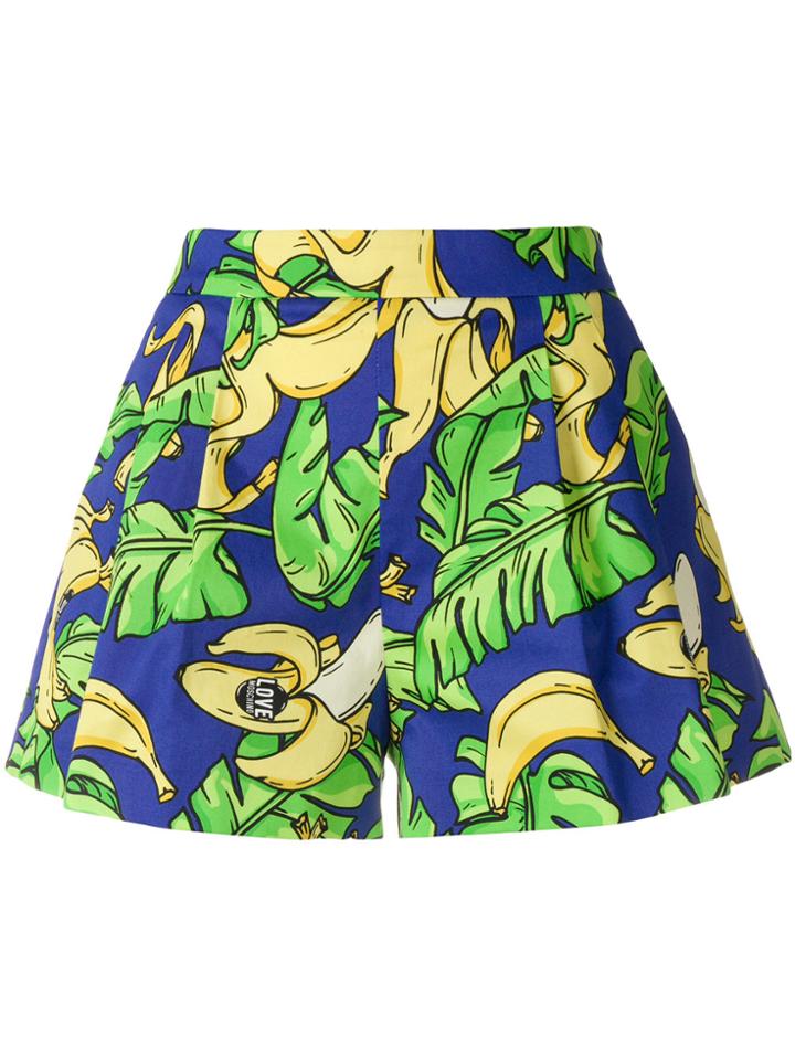 Love Moschino Tropical Print Shorts - Blue
