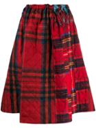 Pierre-louis Mascia Quilted Check Skirt - Red