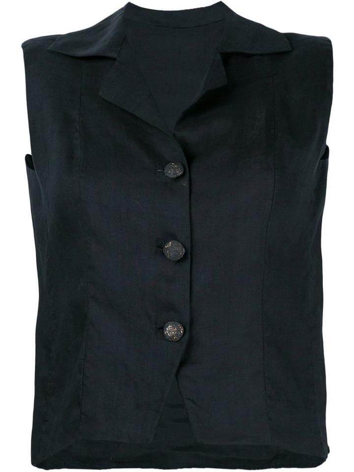 Balenciaga Pre-owned Tailored Waistcoat - Black