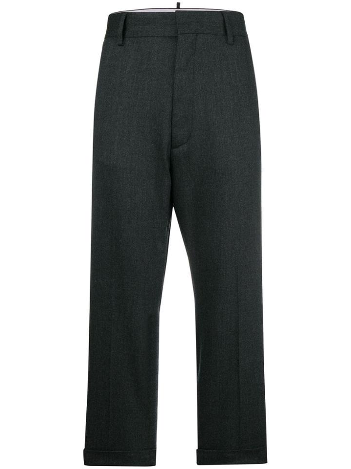 Dsquared2 High-waisted Tailored Trousers - Grey
