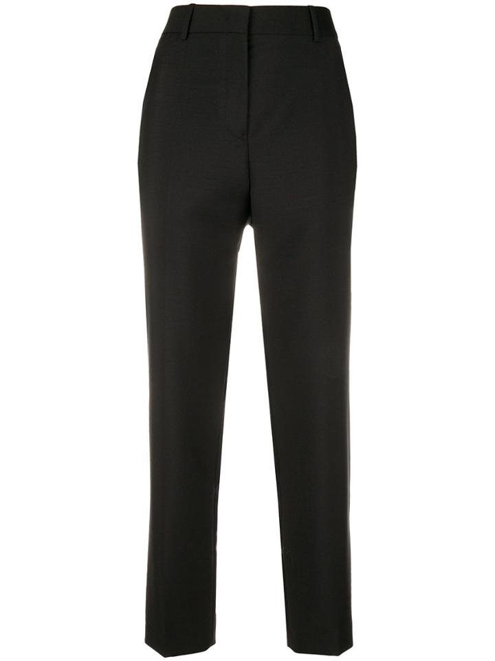 Jil Sander Cropped Straight Leg Trousers - Black
