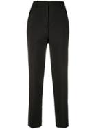 Jil Sander Cropped Straight Leg Trousers - Black