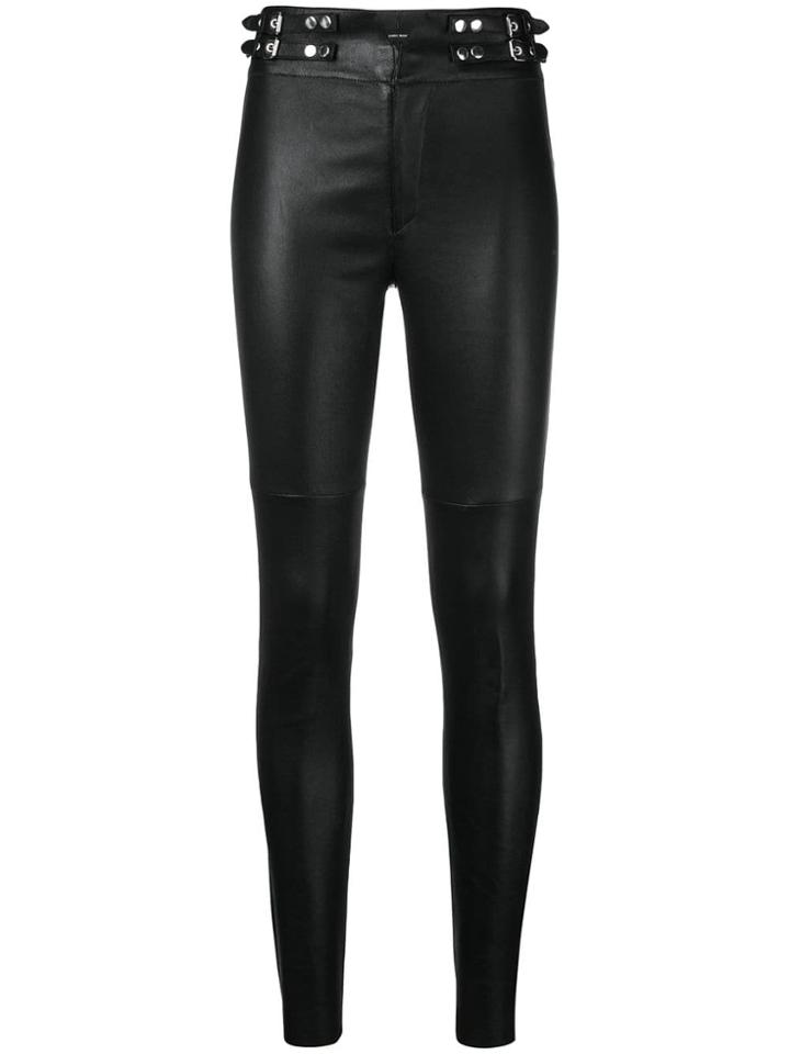 Isabel Marant Meydie Skinny Trousers - Black