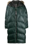 As65 Oversized Padded Coat - Green