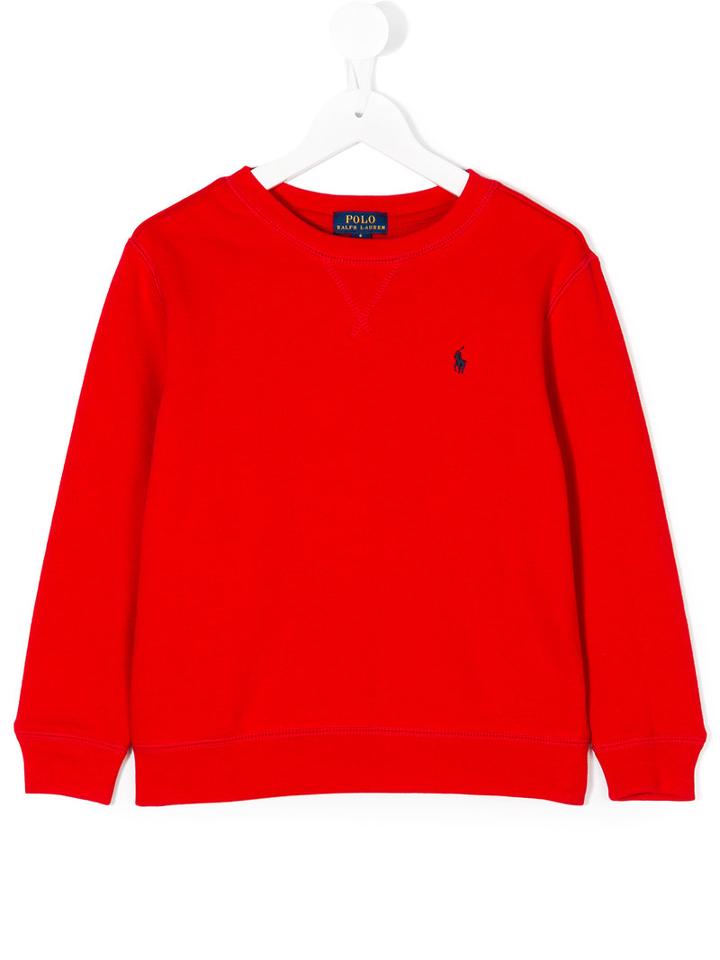 Ralph Lauren Kids - Logo Sweatshirt - Kids - Cotton/polyester - 5 Yrs, Red