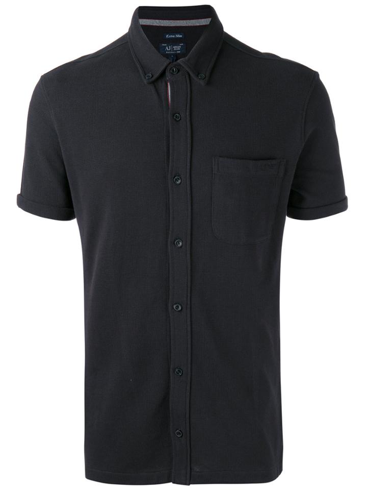 Armani Jeans Button-down Shirt - Blue