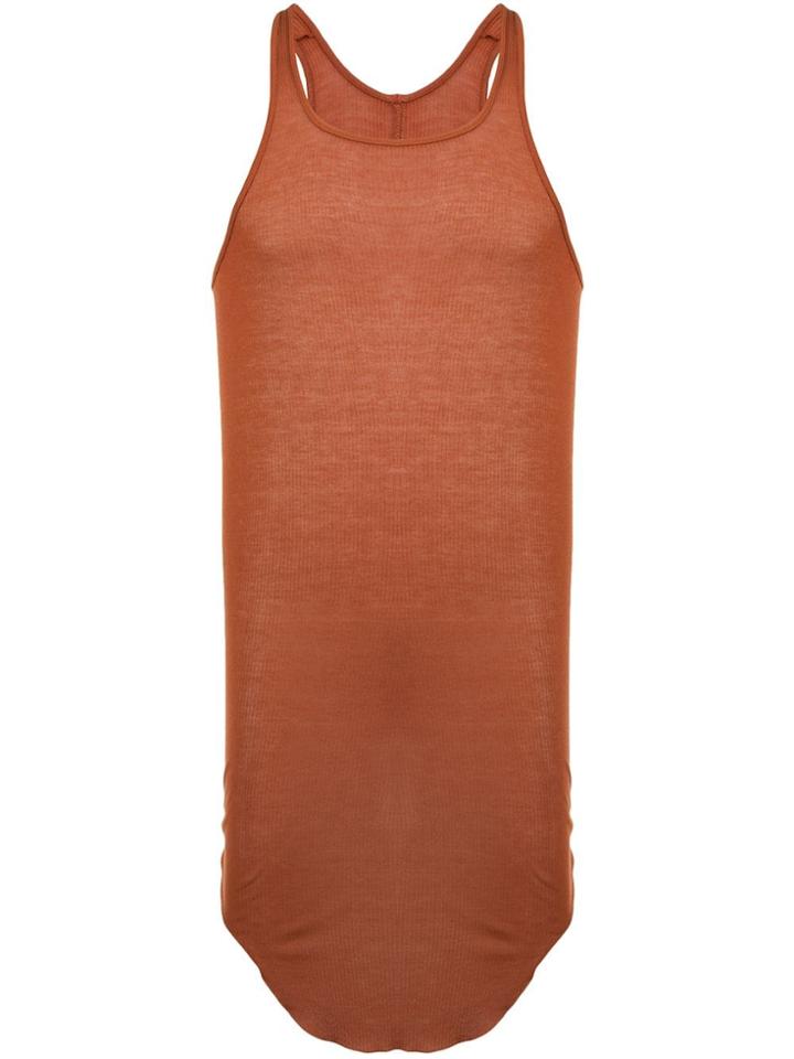Rick Owens Ribbed Tank Top - Yellow