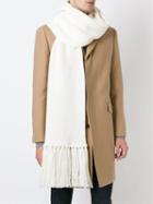 Ports 1961 Tassel End Scarf, Men's, White, Wool