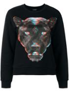 Marcelo Burlon County Of Milan Panther Printed Sweatshirt, Women's, Size: Medium, Black, Cotton