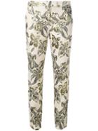 Christian Pellizzari Printed Cigarette Trousers, Women's, Size: 42, Nude/neutrals, Cotton/polyester/acetate/viscose