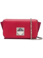 Sonia Rykiel Double Compartment Shoulder Bag - Red
