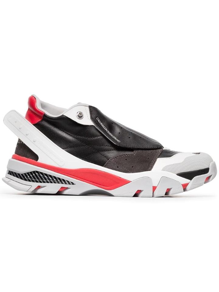 Calvin Klein 205w39nyc Cander Leather Sneakers - Red