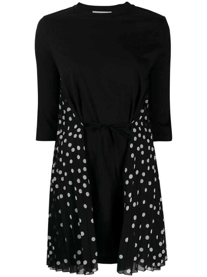 Stella Mccartney Polka Dot Mini Dress - Black