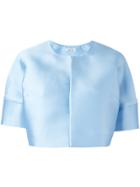 P.a.r.o.s.h. Short Sleeve Cropped Jacket - Blue