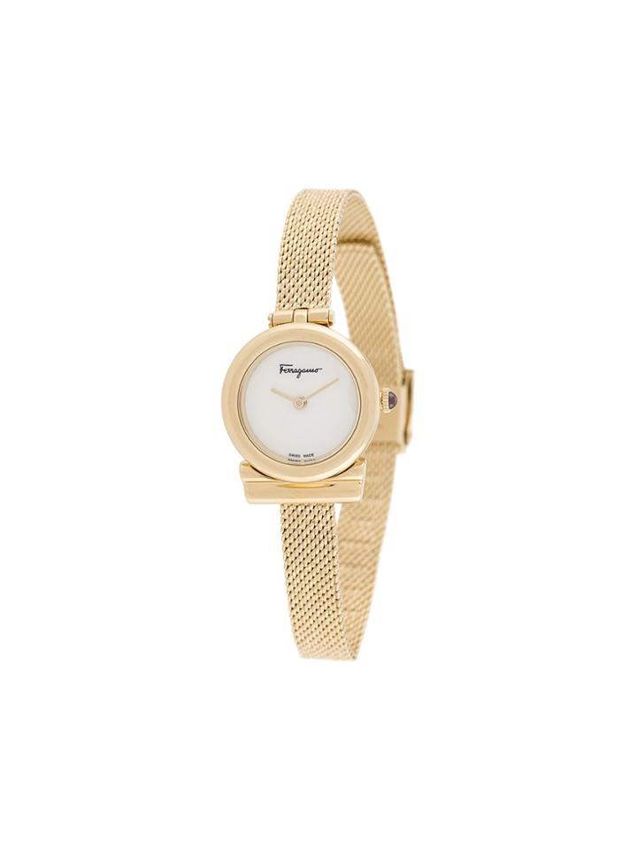 Salvatore Ferragamo Watches Gancini Slim 22mm Watch - Gold