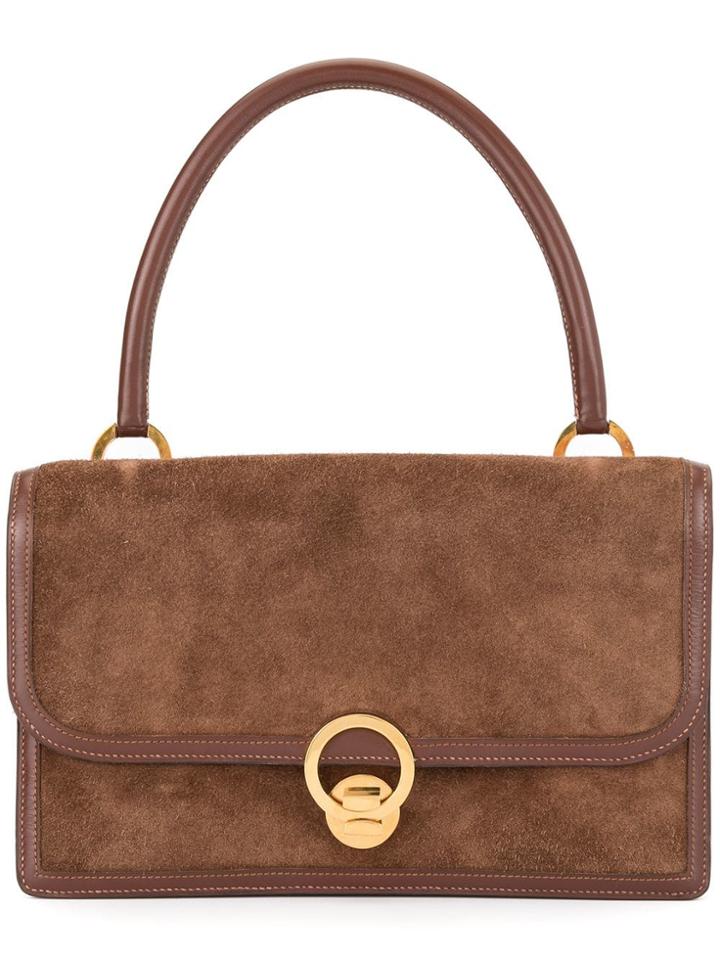 Hermès Vintage Sac Ring Hand Bag - Brown
