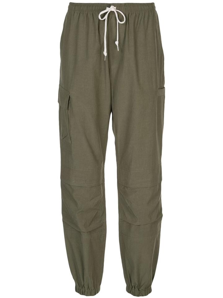 John Elliott Drawstring Utility Trousers - Green