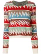 Missoni Spike Patterned Striped Jumper - Multicolour