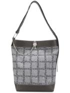 Jw Anderson Black Logo Grid Key Tote