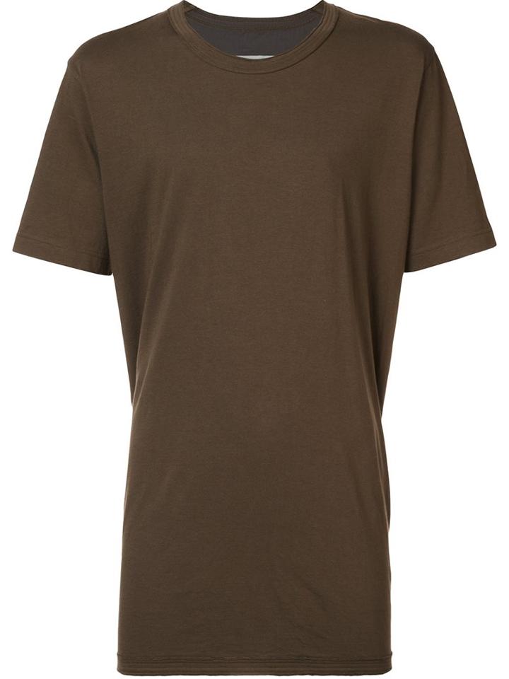 Ziggy Chen - Oversized T-shirt - Men - Cotton/cashmere - 48, Green, Cotton/cashmere