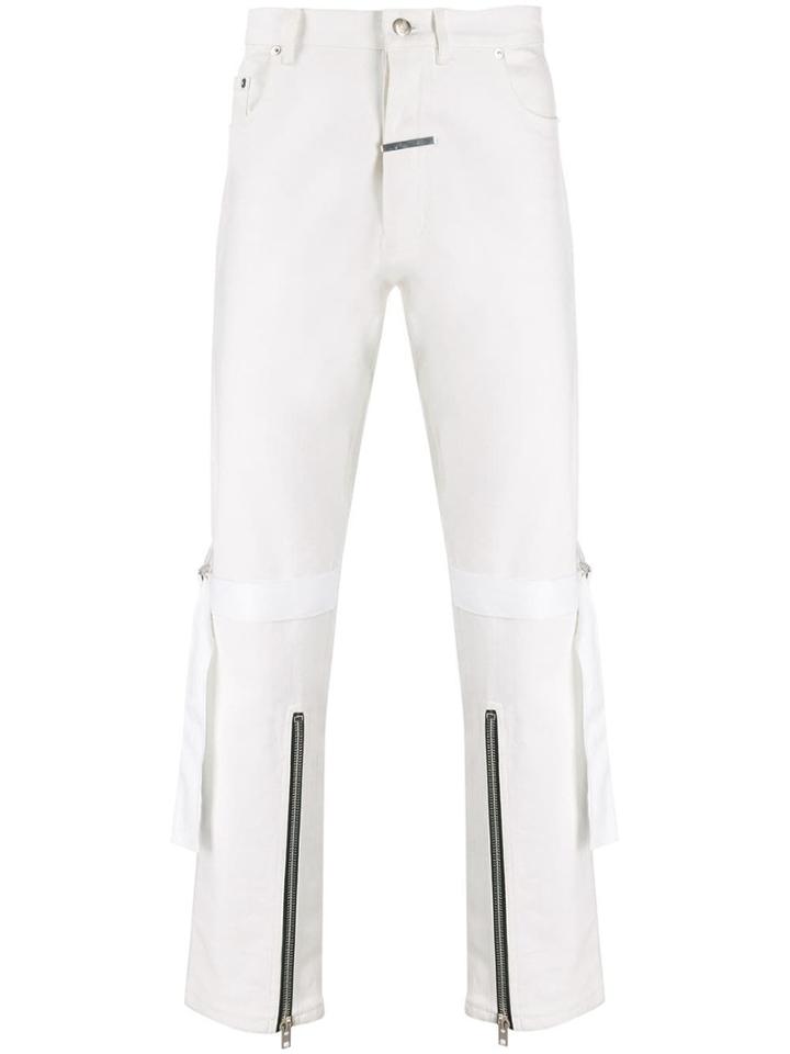 Zilver Knee Strap Denim Jeans - White