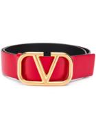 Valentino Valentino Garavani Logo Belt - Red
