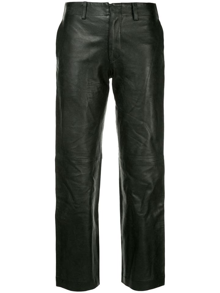 Junya Watanabe Comme Des Garçons Pre-owned Cropped Trousers - Black