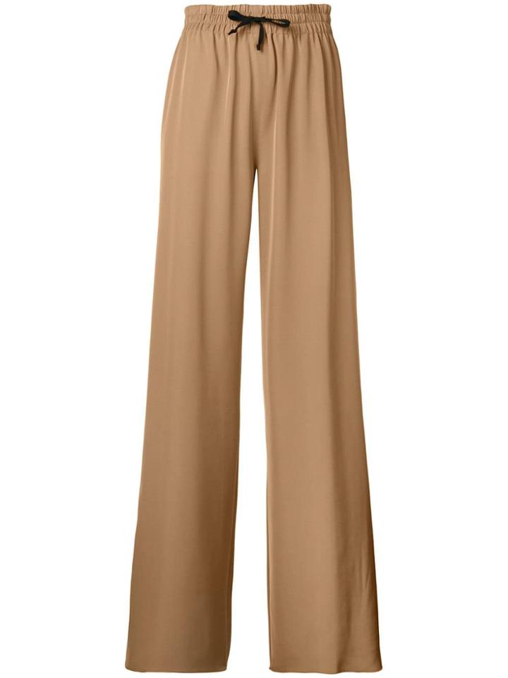 Blanca Wide Leg Tapered Trousers - Brown