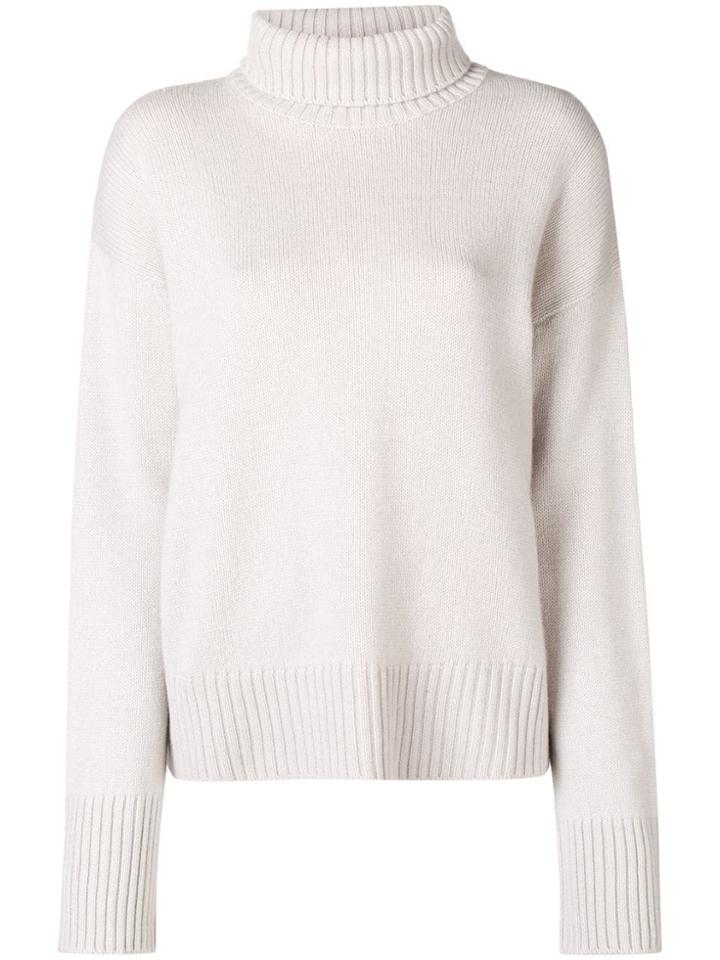 Lamberto Losani Turtle Neck Jumper - Nude & Neutrals