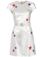 Nk Metallic Leather Dress - Grey