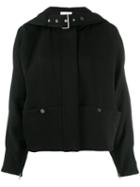 3.1 Phillip Lim Buckle Hooded Jacket - Black