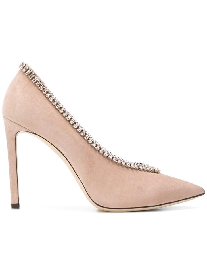 Jimmy Choo Lilian 100 Pumps - Pink & Purple